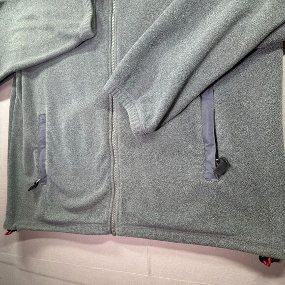Curfew Full Zip Jacket Mens‎ XL Gray Fleece Nylon Pockets Mock Neck Outdoors Ski - Picture 4 of 12